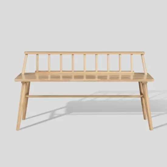 Transitional Low-Back Spindle Entryway Bench - Saracina Home image {9}