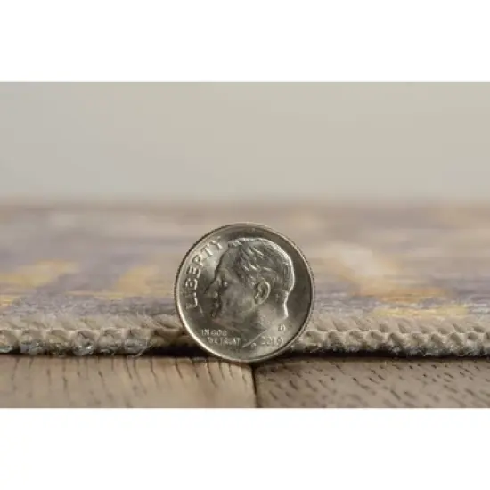 Selkirk Washable Outdoor Rug Navy/Sand - Linon image {5}