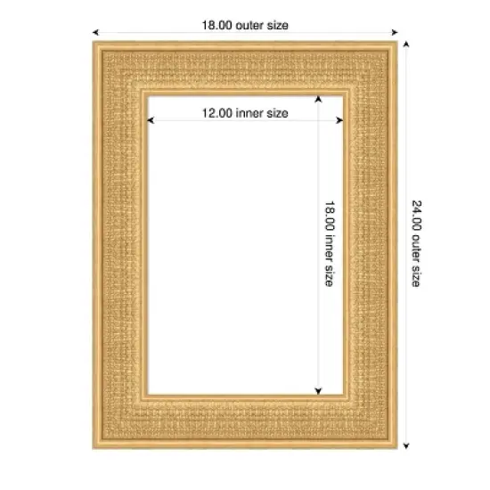 Amanti Art Trellis Gold Framed Dry Erase Magnetic Board image {4}
