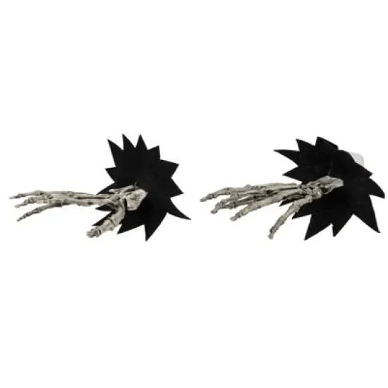 Northlight 7" Skeleton Hands Halloween Window Decoration image {3}