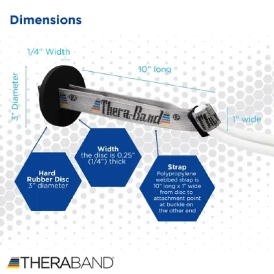 THERABAND Door Anchor, For Elastic Resistance Bands & Tubes image {1}