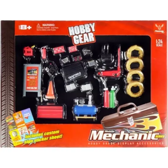 Mechanic Garage Accessories Set for 1/24 Scale Models by Phoenix Toys image {1}
