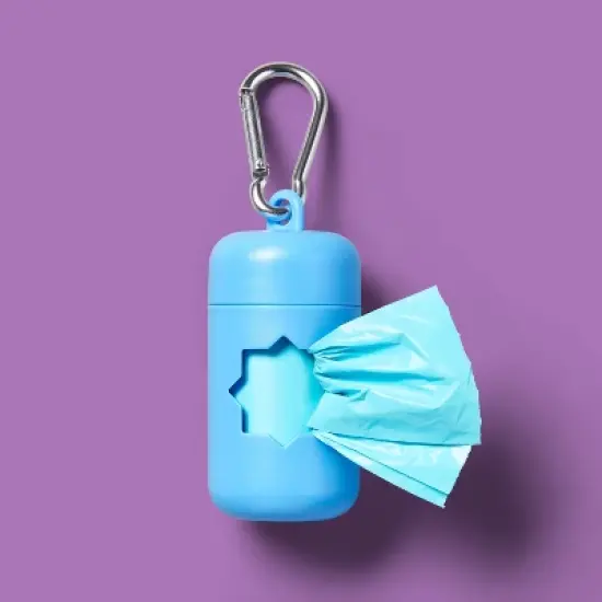 Dog Waste Bag Holder - 1Roll/15ct - Blue - up&up&trade; image {2}