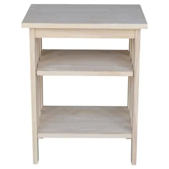 International Concepts Mission Printer Stand Unfinished image {1}