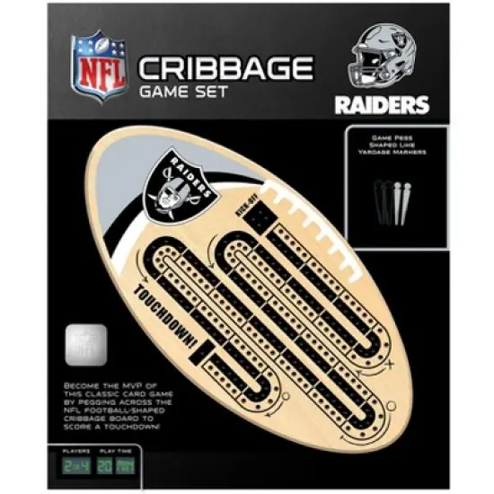 MasterPieces Officially Licensed NFL Las Vegas Raiders Wooden Cribbage Game for Adults image {3}