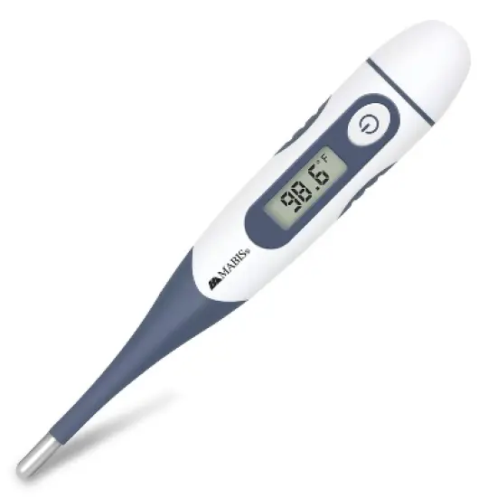 MABIS Digital Thermometer for Babies, Children and Adults for Oral, Rectal or Underarm Use, Blue, 20 Sec image {4}