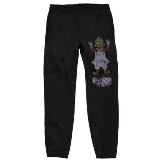 Willy Wonka & the Chocolate Factory Oompa Loompa Men&rsquo;s Black Sweatpants image {5}