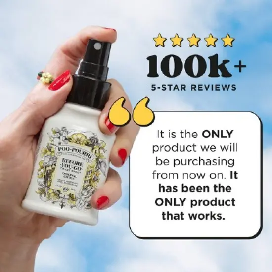 Poo-Pourri Before-You-Go Original Citrus, Lemon, Bergamot and Lemongrass Toilet Spray image {15}