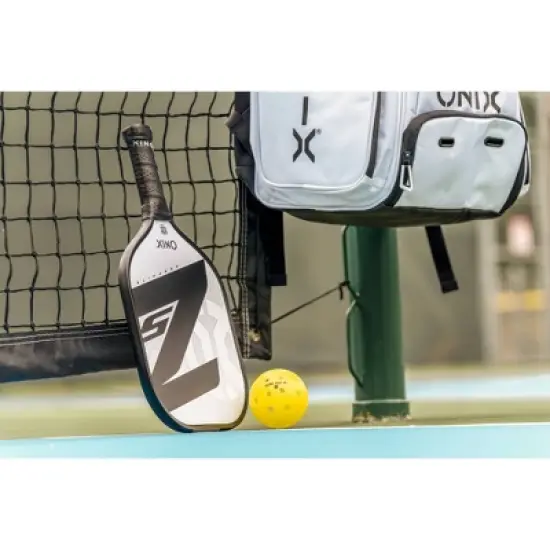 Onix 15.5'' Z5 Wide Body Pickleball Paddle - White: Graphite Core, 8.2 oz, 4" Grip image {7}