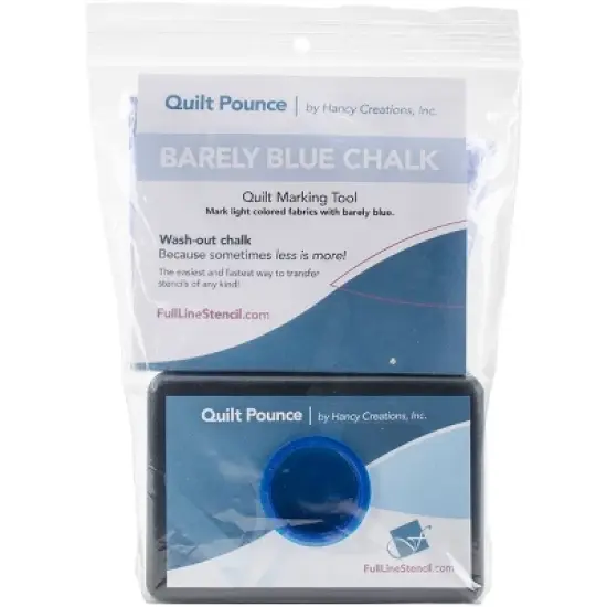Hancy Quilt Pounce Pad W/Chalk Powder-4oz Barely Blue image {1}