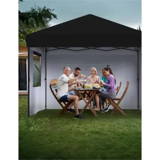 Garvee 10x10 Pop Up Canopy Tent Outdoor Canopy One-Person Set Up Heavy Duty Commercial Instant Tent Shelter, 4-Sidewall image {6}