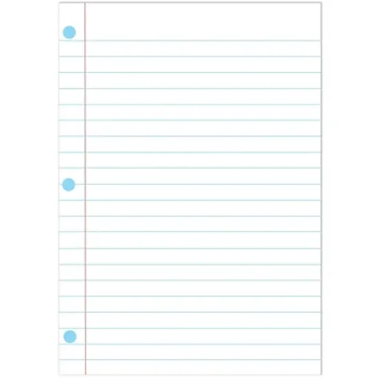 Ashley Productions&reg; Magnetic Notebook Page, 8-1/2" x 11", Pack of 6 image {1}