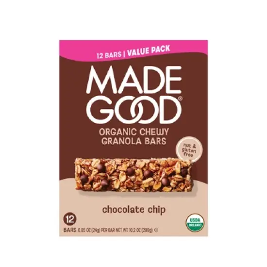 MadeGood Chocolate Chip Granola Bar - 10.2oz/12ct image {4}