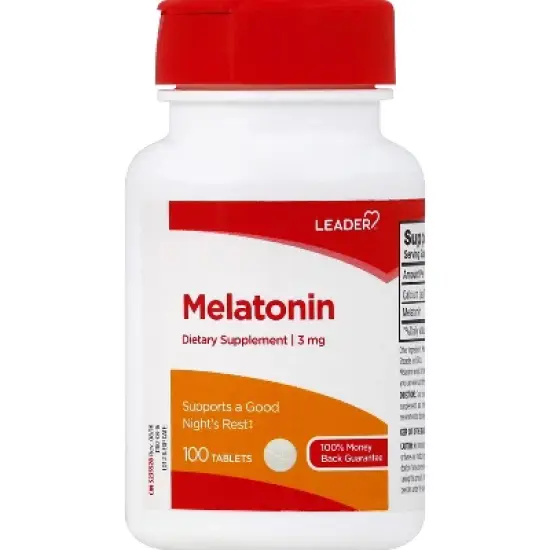 Leader Melatonin 100 ea image {5}