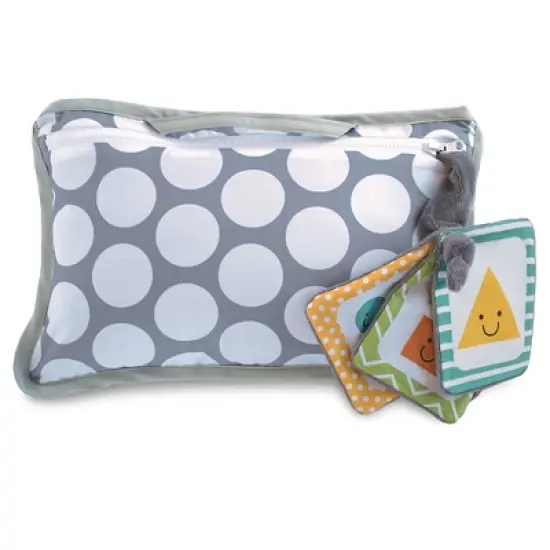 Boppy Preferred Shopping Cart and Restaurant High Chair Cover - Gray Jumbo Dots image {11}