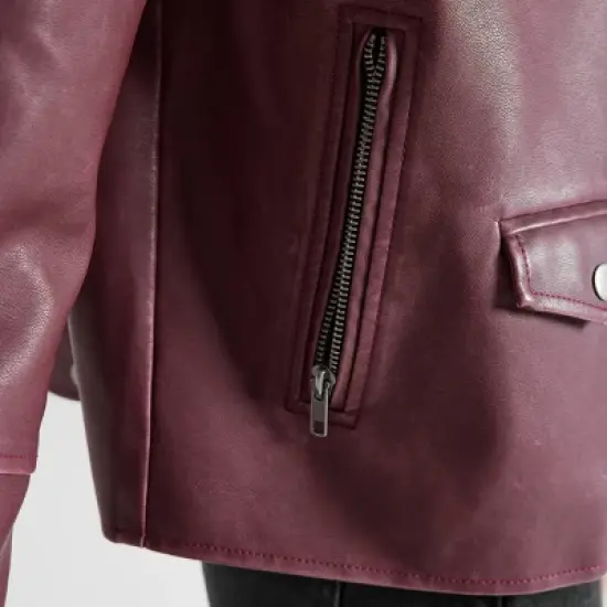 Women's Faux Leather Biker Jacket - Wild Fable&trade; image {5}