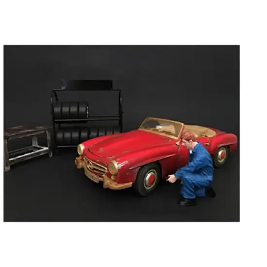 "Mechanics" 4 piece Figurine Set for 1/24 Scale Models by American Diorama image {2}