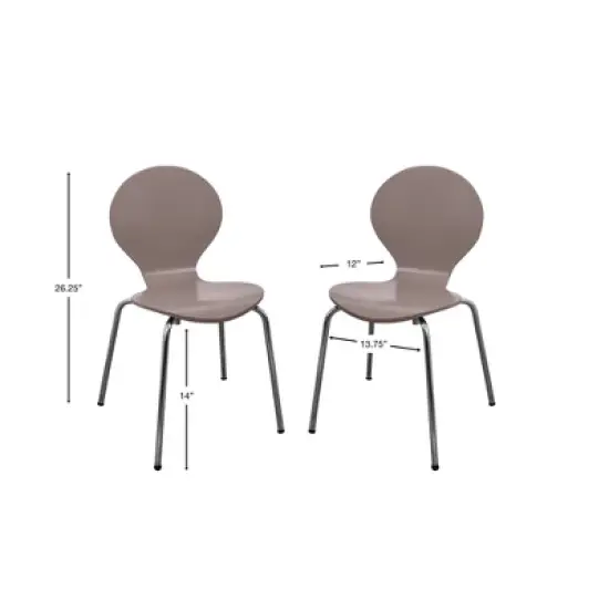 3pc Kids' Table and Chair Set with Chrome Legs - Gift Mark image {2}
