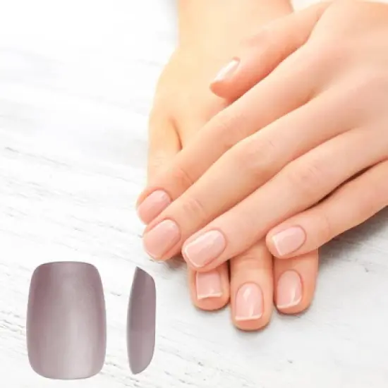 Unique Bargains Women's Full Coverage Nails Tips XS Purple 1 Pc image {1}