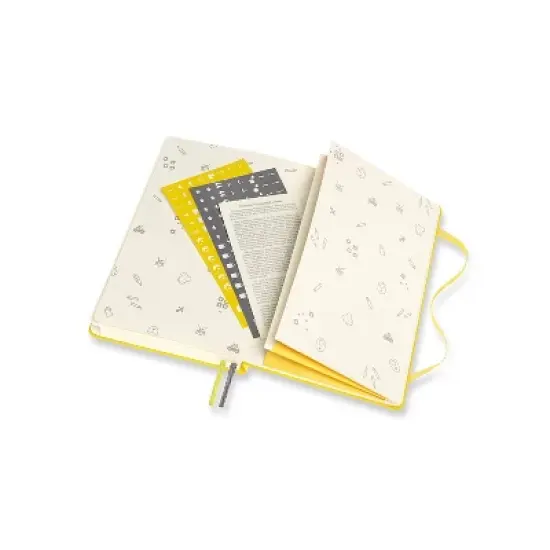 Moleskine Guided Journal 5.12"x8.25" Baby: Yellow Hard Cover, Undated, 400 Pages, Elastic Closure, Ribbon Marker image {6}