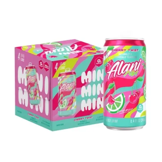 Alani Nu Cherry Twist Energy Drink - 4pk/8.4 fl oz Cans image {3}