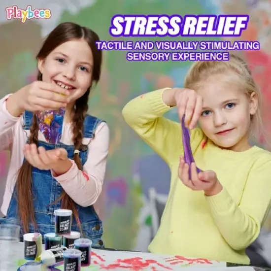 Playbees Marbled Galaxy Slime - 6 Pack image {5}