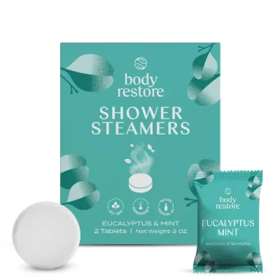 Body Restore Shower Steamers with 100% Natural Essential Oil - 2oz/2ct image {7}