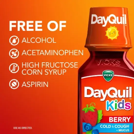 DayQuil Kids' Syrup - Guaifenesin - Berry - 8 fl oz image {5}