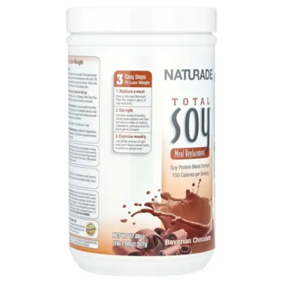 Naturade Total Soy&reg;, Meal Replacement, Bavarian Chocolate, 1 lb 1.88 oz (507 g) image {3}