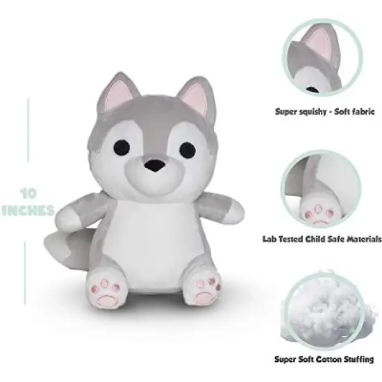 Avocatt Gray Wolf Plush image {1}