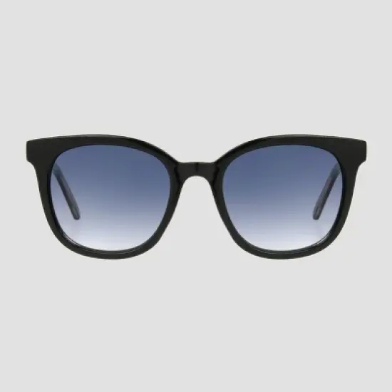 Women's Crystal Plastic Square Sunglasses - Universal Thread&trade; Black image {3}