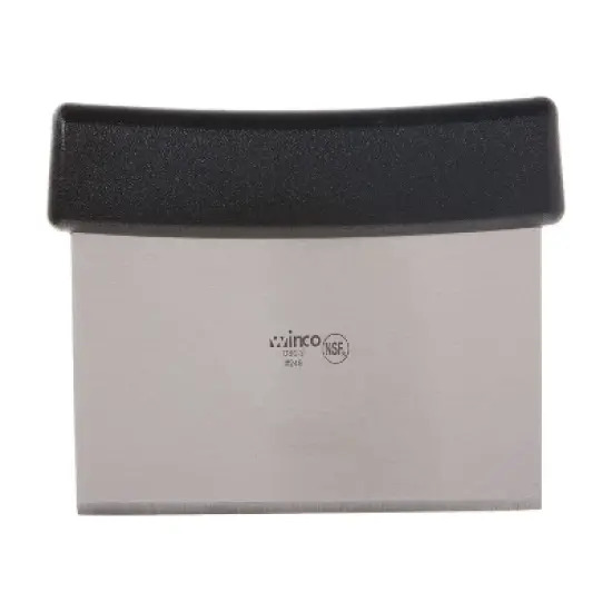 Winco Dough Scraper, Stainless Steel, 6" Blade image {4}