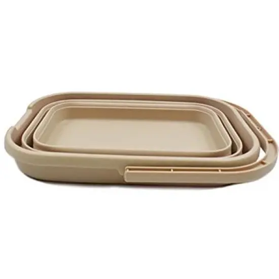 SAMMART 12L (3.1 Gallon) Collapsible Rectangular Handy Basket/Bucket image {1}