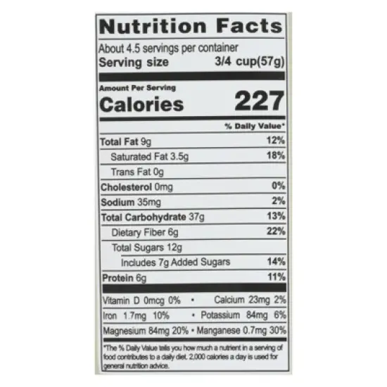 Living Intentions Activated Cacao Crunch Superfood Cereal - Case of 6/9 oz image {5}