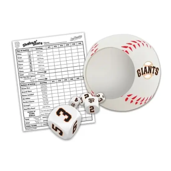 MasterPieces Officially Licsenced MLB San Francisco Giants Shake N' Score Dice Game for Age 6 and Up image {2}