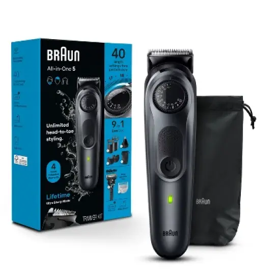 Braun All-In-One Style Kit Series-5 AiO5470 Rechargeable 9-in-1 Body Beard & Hair Trimmer image {7}