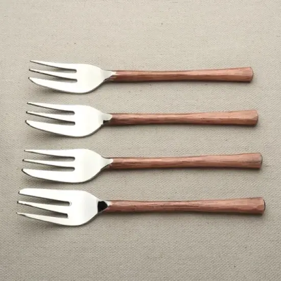 Inox Artisans Medicki Dessert/Pastry Fork 4 Pc. Set image {1}