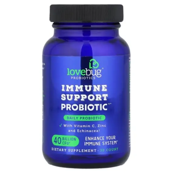 LoveBug Probiotics Immune Support Probiotic&trade;, Daily Probiotic, 40 Billion CFU, 30 Count image {2}