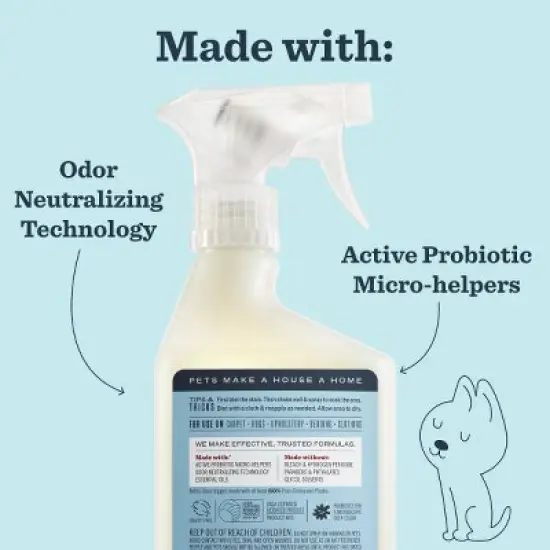 Mrs. Meyer's Clean Day Liquid Coconut Scent Pet Stain Remover and Odor Fighter - 16 fl oz image {5}