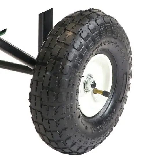 Sunnydaze Outdoor Lawn and Garden Heavy-Duty Durable Steel Mesh Utility Wagon Cart with Removable Sides image {5}