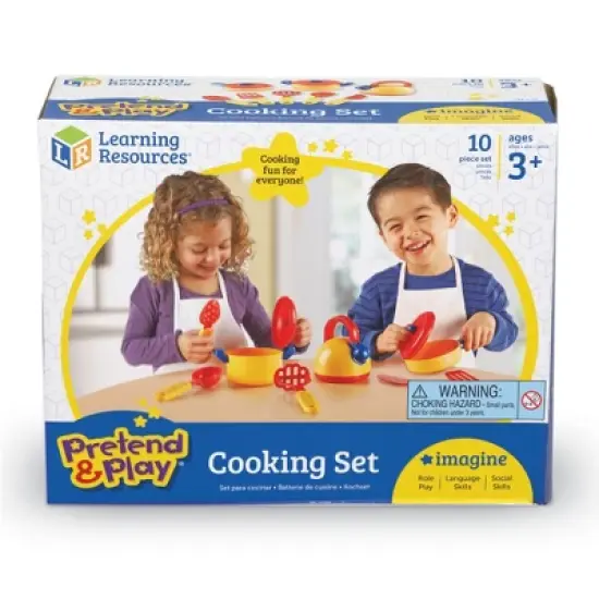 Learning Resources Pretend & Play Cooking Set,  10 Pieces, Ages 3+ image {4}