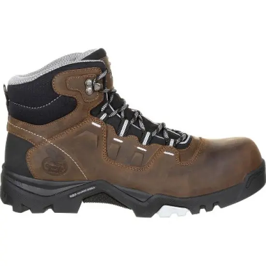 Men's Brown Georgia Boot Amplitude Composite Toe Waterproof Work Boot Size 9(Wide) image {6}