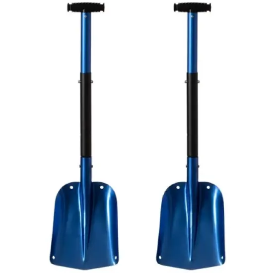 Gardenised Lightweight Extendable Aluminum Telescoping Compact Utility Snow Shovel, Blue image {11}