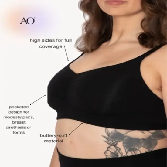 AnaOno Women's Monica Pocketed Post-Surgery Recovery Full Coverage Bra image {4}