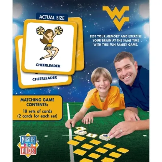 MasterPieces Officially Licensed NCAA West Virginia Mountaineers Matching Game for Kids and Families image {3}