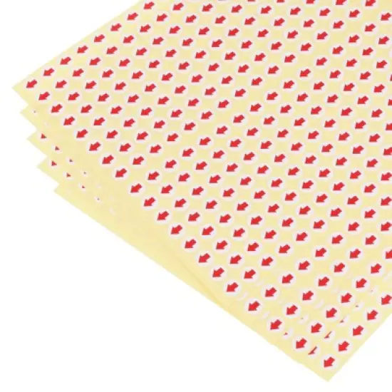 Unique Bargains Industrial Work Inspection Indicator Long Arrow Self-Adhesive Labels 0.2" Dia Red image {3}