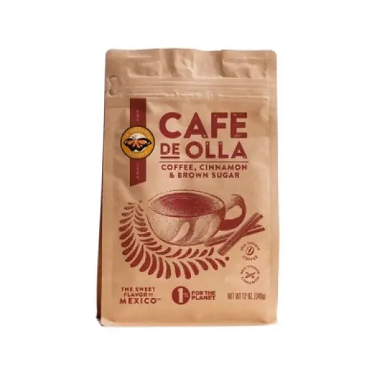 La Monarca Bakery Cafe De Olla Cinnamon and Brown Sugar Medium Roast Ground Coffee - 12oz image {9}