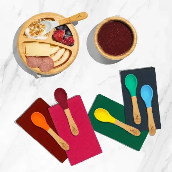 Avanchy Bamboo Baby Training Spoon - 5pk image {2}