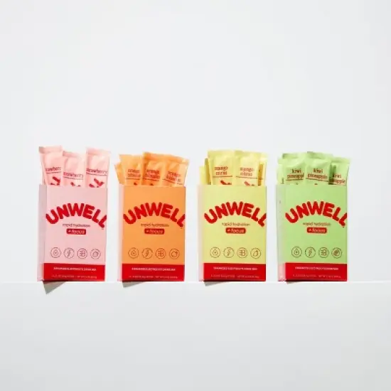 Unwell Hydration+Focus Mango Citrus Powder Stick Sport Drink - 8pk image {6}