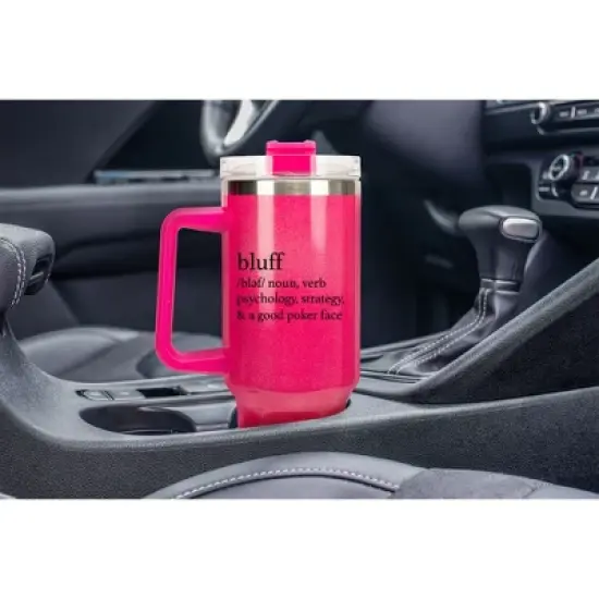 100 North Tears Of The People I Beat At Poker Card Suits Wrap-Around 40 Oz. Stainless Steel Water Bottle Coffee Mug, Spill & Leak Resistant, Travel image {4}
